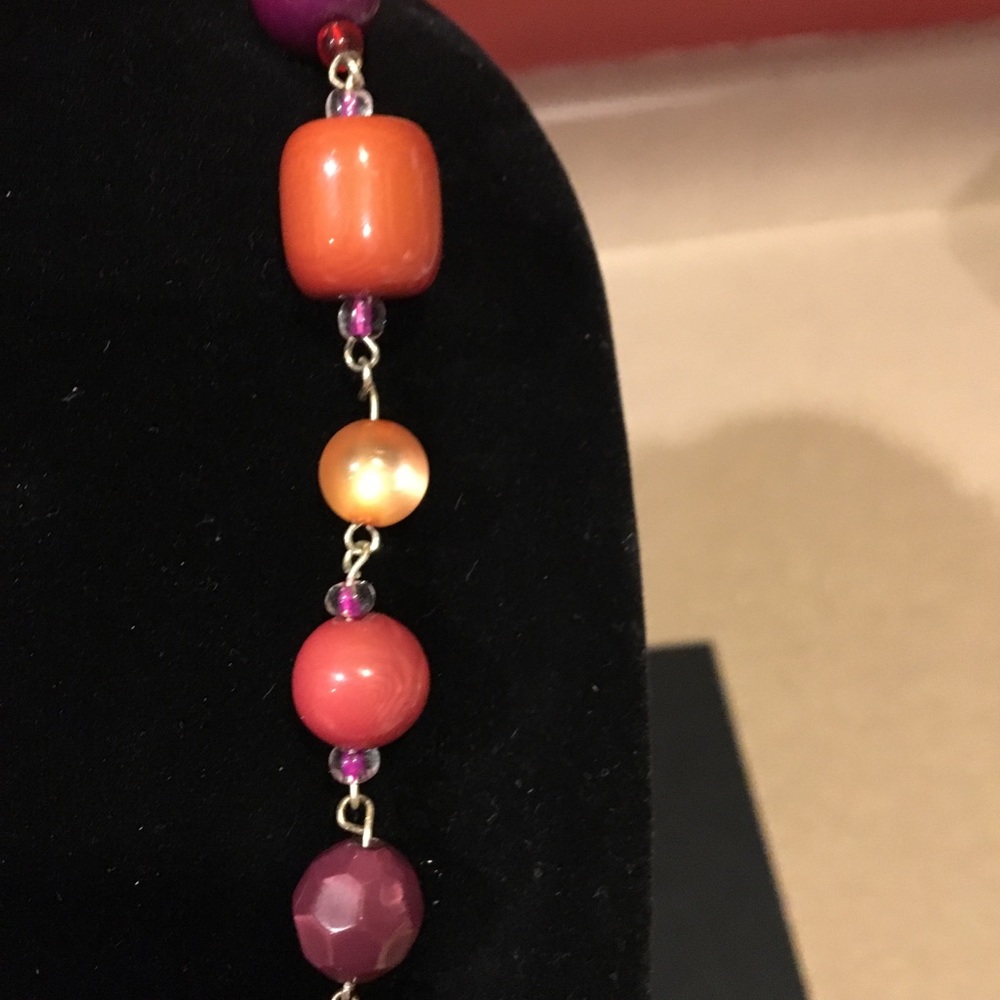 Multicolor beaded necklace - Picture 4 of 6